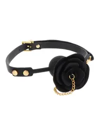 מחסום לפה גאג מסיליקון | צורה של ורד מפתה | BDSM  TABOOM