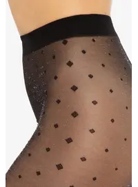 גרביונים מדוגמים 20 דנייר | SILVER PARTY WZ.14