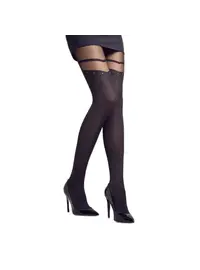 ​גרביונים מעוצבים איכותיים בעובי 60/20 דינר GUCCI G21, צבע: שחור,  מידה: XS-S