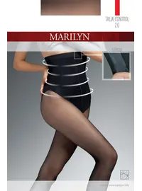 גרביון מחטב גבוה עם פס סיליקון 20 דנייר TALIA CONTROL