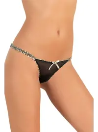 תחתון טנגה  דגם 1494, צבע: שחור,  מידה: S-2