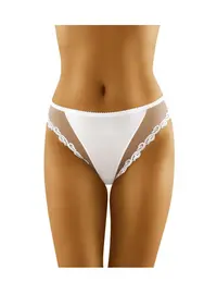 תחתון אלגנטי ממיקרופייבר | גזרה קלאסית | POLY, צבע: לבן,  מידה: XL