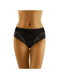 תחתון אלגנטי ממיקרופייבר | גזרה קלאסית | SARA, צבע: שחור,  מידה: M