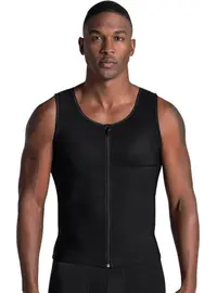 ווסט | גופיית חיטוב מקצועית לגבר למידות גדולות 035000, צבע: שחור,  מידה: 4XL