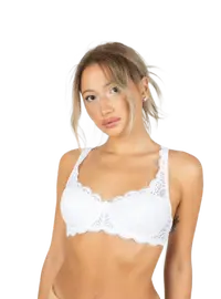 טריומף חזייה תחרה מרופדת AMOURETTE 300 WHP, צבע: לבן,  מידה: 75B