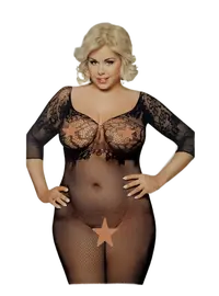 גרביון גוף סקסי 6240 DRAGONFLY PLUS SIZE