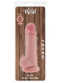 דילדו  ריאליסטי נצמד מתאים לסטרפאון | אורך 25 ס"מ |