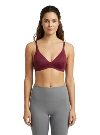 חזיית ספורט של סלוגי | ללא עצם עם ריפוד נשלף | BODY ADAPT T-SHIRT BRA, צבע: סגול,  מידה: S