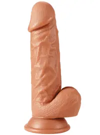 דילדו  ריאליסטי | נצמד | מתאים לסטרפאון | אורך 21 ס"מ