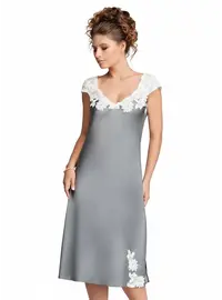 כותונת סאטן SANTORINI, צבע: ירוק,  מידה: XL