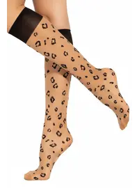 גרבי ברך עם הדפס נמר 20 דנייר