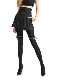 גרביון כותנה עבה ומעוצב 120 דנייר