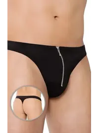 תחתון חוטיני סקסי לגבר עם ריצרץ  4501, צבע: שחור,  מידה: M-L