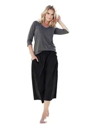 סט פיג’מה ארוכה דקה שני חלקים מכותנה 3043