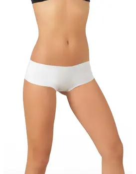 תחתון מכנס כותנה בחיתוך לייזר 8003, צבע: לבן,  מידה: S-2