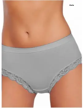 תחתון כותנה ומודל | גזרה גבוהה דגם 532C, צבע: אפור,  מידה: XL-5