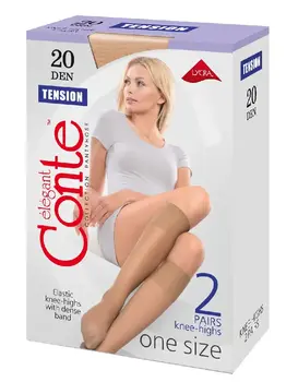 זוג גרבי ברך דק 40 דנייר Tension, צבע: גוף,  מידה: ONE SIZE