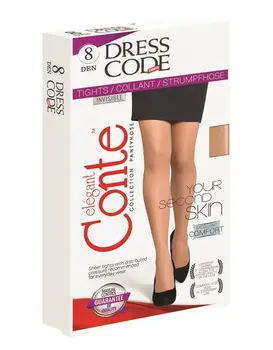 גרביון דק ללא מכנסון Dress Code 8, צבע: בזי,  מידה: S-2