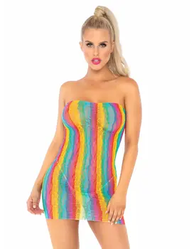 שמלת צינור צבעי קשת  86163