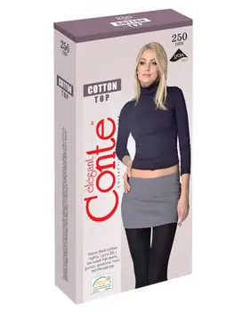 גרביון כותנה חמ עם מותן נמוך וגימור מט 250 דנייר COTTON​