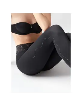 גרביונים מעוצבים  60 דניר ALLURE N11, צבע: שחור,  מידה: XS-S