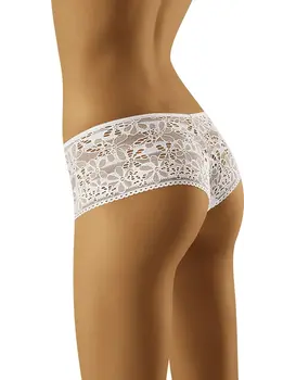 תחתון בוקסר תחרה KIMI, צבע: לבן,  מידה: S-2