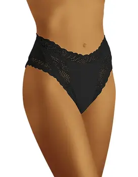 תחתון תחרה מיוחד דגם ABRA, צבע: שחור,  מידה: L-4