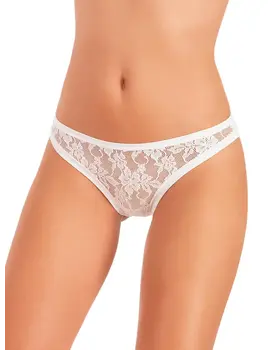 תחתון גזרה נמוכה דגם  1254, צבע: לבן,  מידה: M