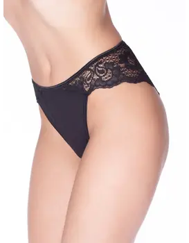 תחתון תחרה דגם 789, צבע: שחור,  מידה: M