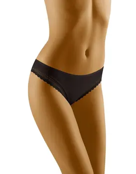 תחתון ​תחרה דגם ECO BU, צבע: שחור,  מידה: S-2