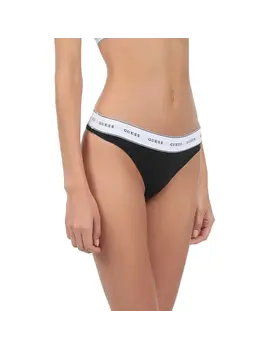 תחתון חוטיני גומי עם לוגו A996, צבע: שחור,  מידה: XS