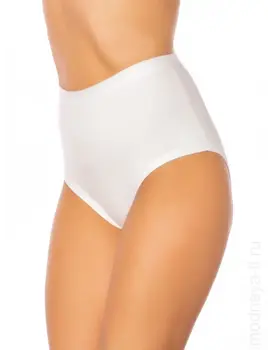 תחתון כותנה גזרה גבוהה דגם 787, צבע: לבן,  מידה: 2XL