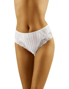 תחתון תחרה כותנה אורגנית דגם ECO DI​, צבע: לבן,  מידה: 2XL