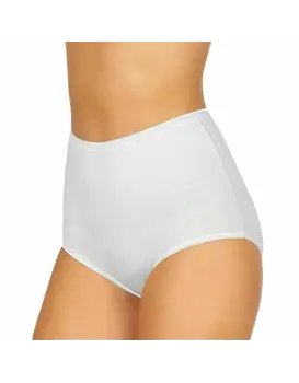 תחתוני כותנה גזרה גבוהה דגם 05, צבע: לבן,  מידה: L-4