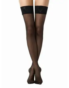 ירכונים עם תחרה וסיליקון |  CLASS 12, צבע: שחור,  מידה: S-M