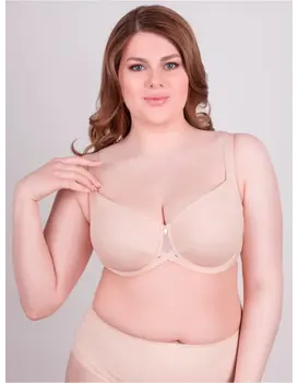 חזייה ללא ריפוד 105910, צבע: פודרה,  מידה: 75D