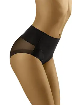 תחתון מחטב גזרה גבוהה ללא תפר UNIQA, צבע: שחור,  מידה: 2XL