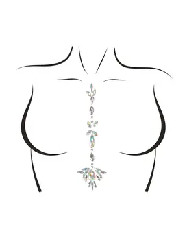 מדבקות סקסיות לגוף  011, צבע אביזרים: שקוף,  מידה: ONE SIZE