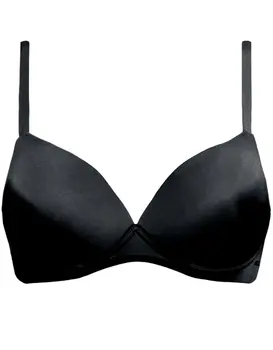 חזיית עם ריפוד ללא ברזל דגם 1568, צבע: שחור,  מידה: 75C