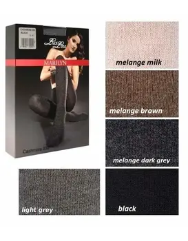 גרביון קשמיר 200 CASHMERE, צבע: אפור בהיר,  מידה: M-L