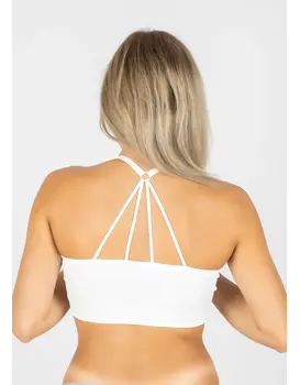 גוזיית סימלס עם ריפוד נשלף, צבע: לבן,  מידה: S-L (ONE SIZE)