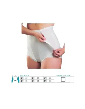 מחטב בטן לאחר ניתוח/לידה, צבע: לבן,  מידה: XL-5