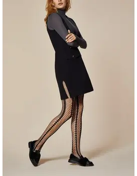 גרביון עם פרינט של רשת 40 דני​יר LADY ROCK 5880