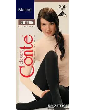 גרביון חם עם גימור מט 250 דנייר  Cotton, צבע: מרינו,  מידה: M-3