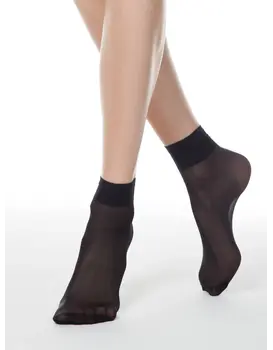 2 זוגות גרבי קרסול 20 דניר SOLO CONTE BLACK