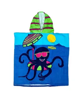 מגבת פונצ'ו עם כובע 100% כותנה