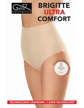 תחתונים מקסי ללא תפר גבוה  BRIGITTE ULTRA COMFORT, צבע: גוף,  מידה: S