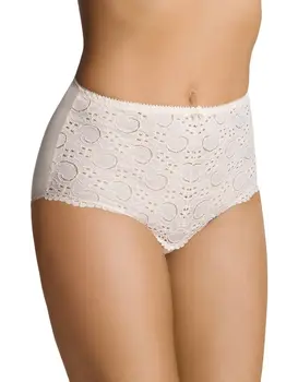 תחתון  מקסי כותנה עם תחרה ULLA, צבע: גוף,  מידה: M