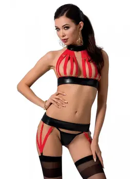 סט 3 חלקים AZIZA, צבע: אדום,  מידה: L-XL