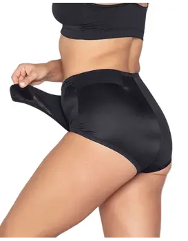 תחתון  מחטב בטן לאחר ניתוח עם לחץ מתכוון 012400, צבע: שחור,  מידה: M